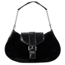 DIOR - Borsa Street Chic Dior in velluto nero vintage