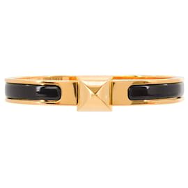 HERMÈS - Mini Clic Medor Bracelet in black enamel - Hermès