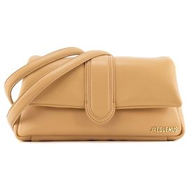 JACQUEMUS - Borsa a Spalla Bambimou Jacquemus in Pelle Beige