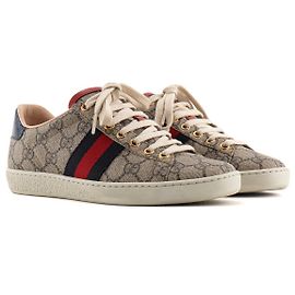 GUCCI - Sneakers Ace Gucci in tela rivestita con monogramma (T35)