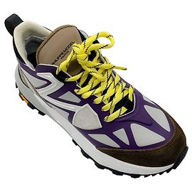 Sneakers basse Rocx in nylon e pelle di Philippe Model in viola / grigio