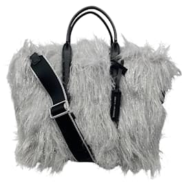 Borsa Mini Tote The Creature in Grigio Argento / Argento di Marc Jacobs
