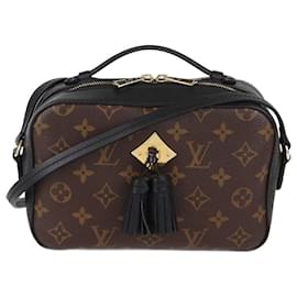 Borsa a tracolla Saintonge in tela monogramma nera Louis Vuitton