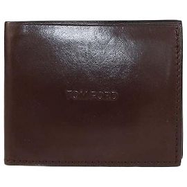 Tom Ford Dark Brown Leather Bifold Wallet