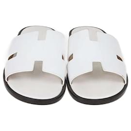 Sandali Izmir in pelle bianca Hermès