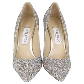 Décolleté Romy 85 Multicolore con Glitter Jimmy Choo