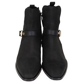 Autre Marque Guiseppe Zanotti Black Suede Chacago 40 Ankle Boots