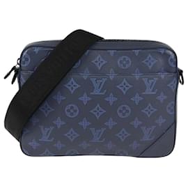 Messenger Duo Monogram Shadow Blu Navy Louis Vuitton