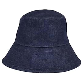 Cappello bucket Zita in denim blu Loro Piana