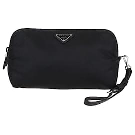 Pochette da polso in Re-Nylon nera Prada