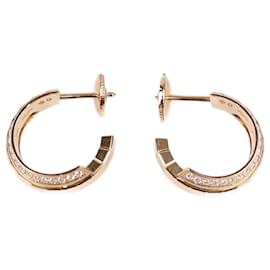 Orecchini Etici Chopard in Oro Rosa 18K con Diamanti Ice Cube