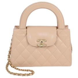 Borsa mini Kelly in pelle trapuntata rosa blush di Chanel