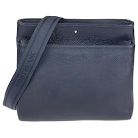 Borsa a tracolla Meisterstück in pelle blu navy Montblanc