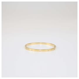 Cartier Bracciale Love in oro giallo 18k con diamanti taglia SM 16