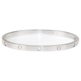 Cartier Bracciale Love in oro bianco 18k con diamanti taglia SM 16
