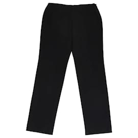 Pantalón recto de mezcla de algodón y nylon negro Hermès