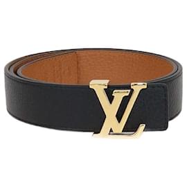 Reversibler LV Initiales Gürtel 30MM aus schwarzem/braunem Leder von Louis Vuitton