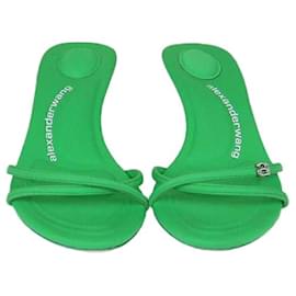 Sandali Dahlia in neoprene verde neon di Alexander Wang