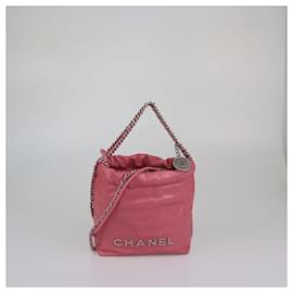 Borsa Mini 22 in Pelle Trapuntata Rosa di Chanel