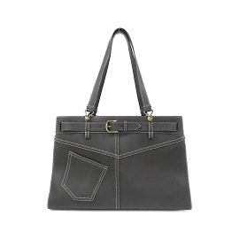 Schwarze Lederhandtasche Christian Dior