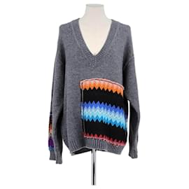 Grauer Wollpullover - Missoni
