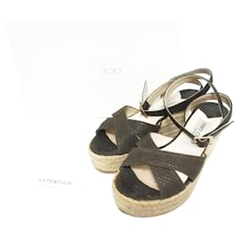 Jimmy Choo Keilabsatzsandalen mit Gürtel