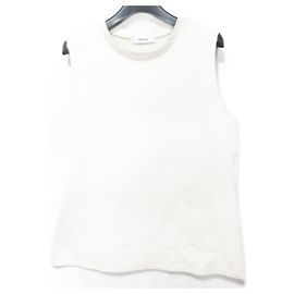 Autre Marque Top sin mangas de cuello redondo ebure