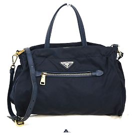 Borsa da shopping convertibile con zip Prada Tessuto in pelle Saffiano media