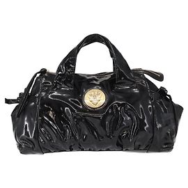 Borsa a mano convertibile Gucci Hysteria in vernice piccola