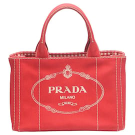 Borsa Mini Canapa Tote in Tela Prada