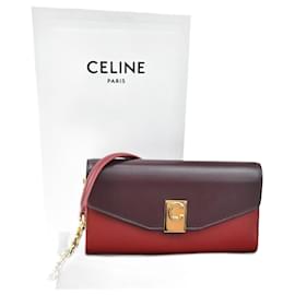 Céline Celine C Wallet on Chain Leather medium
