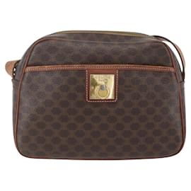 Céline Borsa a Spalla Celine Vintage Macadam in Tela e Pelle