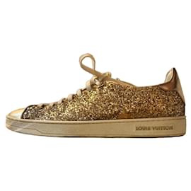 Sneakers Louis Vuitton FrontRow Oro con Paillettes