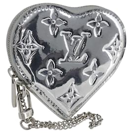 Louis Vuitton Herz-Münzbörse Monogram Miroir PVC