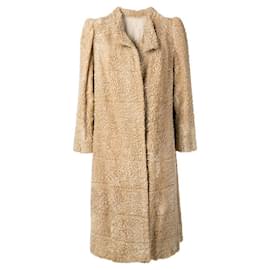 Autre Marque Abrigo de piel persa beige A.N.G.E.L.O. Vintage Cult