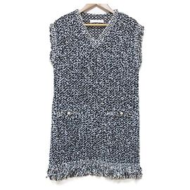 Autre Marque ESTNATION Yonetomi Sleeveless Tweed Dress