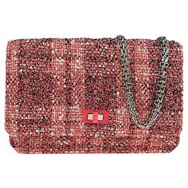 Chanel Reissue 2.55 Flap Quilted Tweed with Resin Detail 225