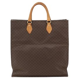 Céline Celine Vintage Macadam Tote Tasche aus Canvas