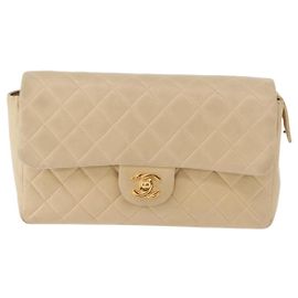 Chanel Vintage Classic Flap Backpack Quilted Lambskin Medium