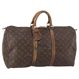 LOUIS VUITTON Borsa Boston Monogram Keepall 50 M41426 LV Auth 150243