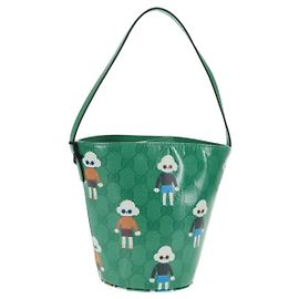 Borsa per bambini GG Crystal di GUCCI Kim Seung Yeon Oro Verde 752356 Auth 144816V