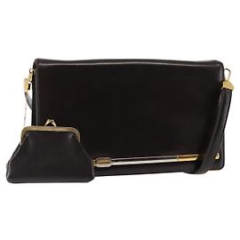 Borsa a Spalla Christian Dior in Pelle Marrone Auth BA6824