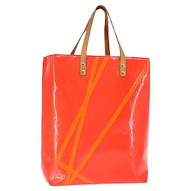LOUIS VUITTON Monogram Vernis Fluo Reade MM Sac à Main Rose M91900 LV Auth 144619 - Louis Vuitton