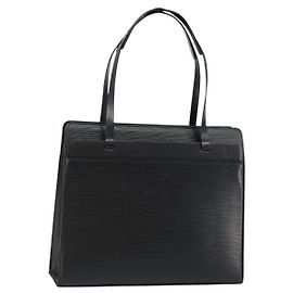 LOUIS VUITTON Epi Croisette PM Tote Bag Black M52492 LV Auth gh933