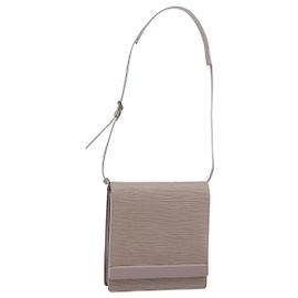 LOUIS VUITTON Epi Biarritz Schultertasche Flieder M5293B LV Auth gh932