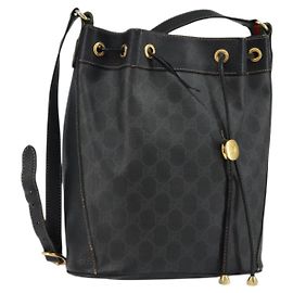 Borsa a Spalla Gucci GG Supreme Web Sherry Line PVC Nera 164 02 034 Auth 143578