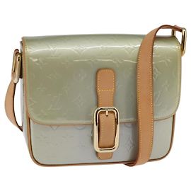 LOUIS VUITTON Borsa a spalla Monogram Vernis Christie GM Grigio M91148 Auth gh929