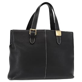 Bolso tote de cuero negro y dorado con estampado Nova Check de Burberrys Auth bs30209 - Autre Marque