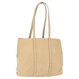 Borsa Tote LOEWE in pelle Nappa Beige Oro Auth bs30179