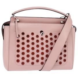 Borsa a mano FENDI Dot Com in pelle 2 in 1 rosa argento autentica bs30098 - Fendi